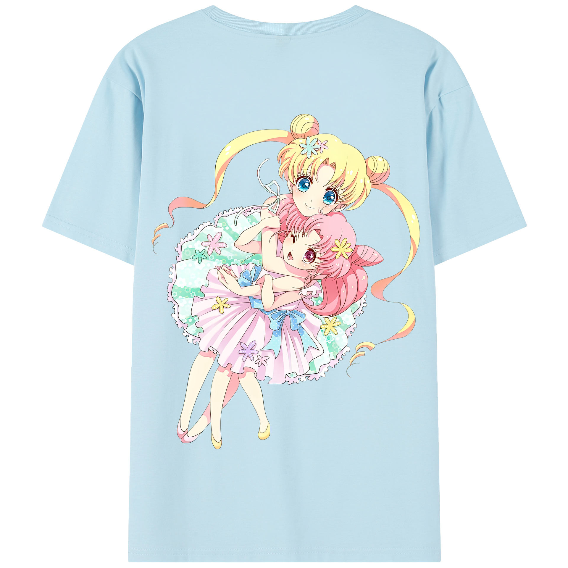 （画像用） 美少女戦士セーラームーン 愛野 美奈子 あいの みなこ Sailor Moon Aino Minako 綿100％半袖Tシャツ（背面プリント）